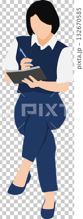 ビジネスウーマンのイラスト ビジネスウーマンのイラスト 132670585