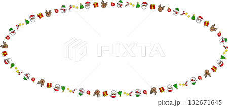 The  Christmas Bell Boarder Line for Holiday or celebration concept. 132671645