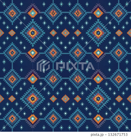 seamless vector pattern in the style of art deco, vintage, retro, vintage, wallpaper, design, textile, wrapping paper, packaging, background 132671753