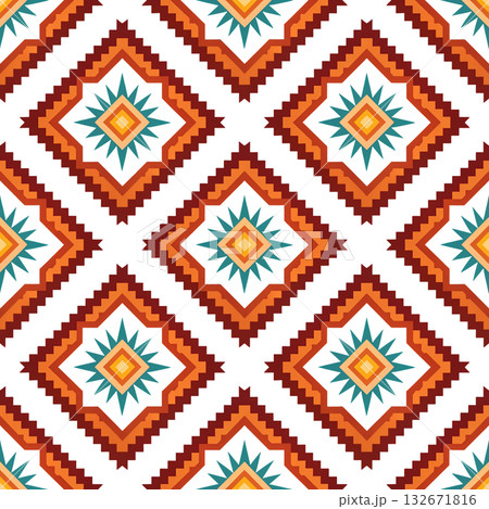 seamless vector pattern in the style of art deco, vintage, retro, vintage, wallpaper, design, textile, wrapping paper, packaging, background 132671816