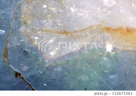 Close up of crystal shards healing quartz geological natural healing stone Close up of crystal shards healing quartz geological natural healing stone 132673361
