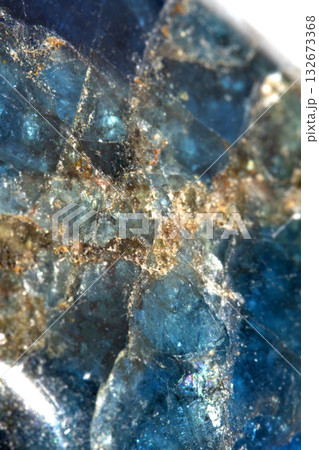 Close up of crystal shards healing quartz geological natural healing stone 132673368