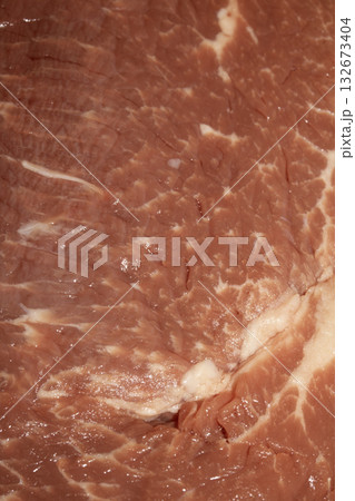 Close up of raw meat steak cut beef on a white background 132673404