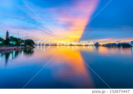 Tran Quoc Pagoda at Sunset, Hanoi, Vietnam Tran Quoc Pagoda at Sunset, Hanoi, Vietnam 132673447