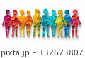Neighborhood meeting concept. Depicting diverse individuals coming together in a neighborhood meeting, support programs. 132673807