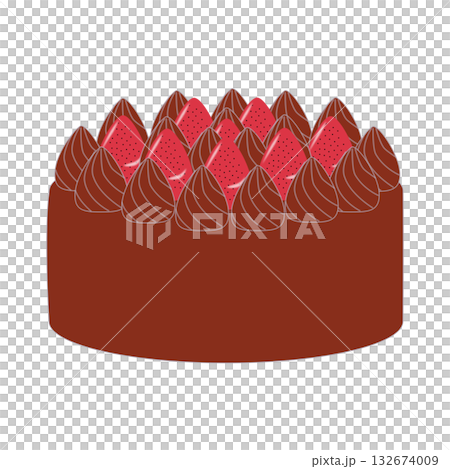 全巧克力奶油蛋糕 132674009