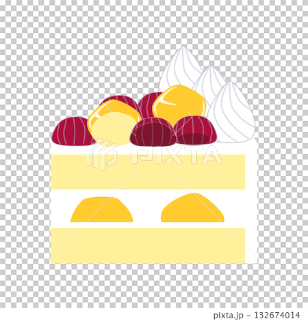 紫薯栗子蛋糕切塊 132674014