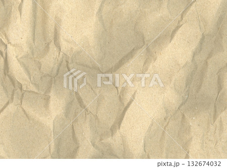 しわしわの紙の背景テクスチャ素材 132674032
