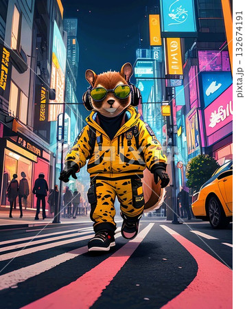 オシャレなリス 132674191