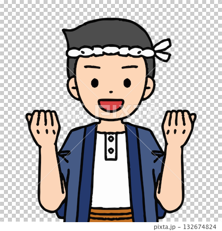 一名男木匠正在揮拳 一名男木匠正在揮拳 132674824