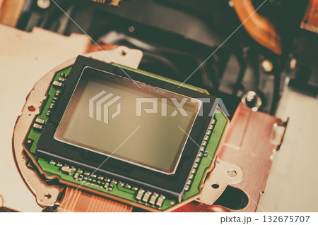 Camera sensor matrix close up Camera sensor matrix close up 132675707