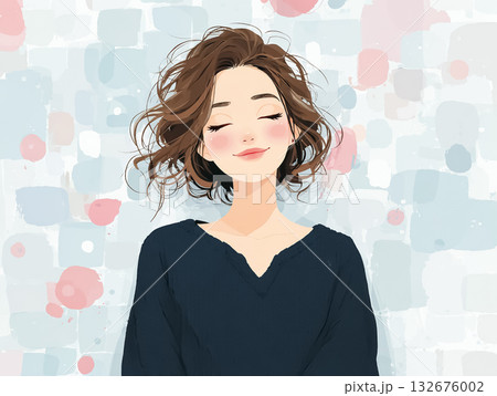 美優シリーズ：まつげエクステをしている女性 132676002