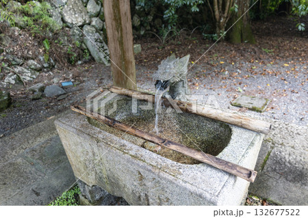 奈良県／丹生川上神社下社の手水 （2025年8月撮影） 132677522