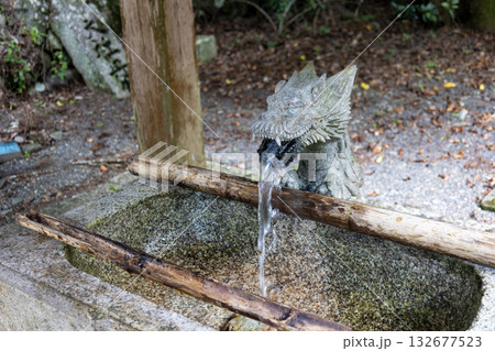奈良県／丹生川上神社下社の手水 （2025年8月撮影） 132677523
