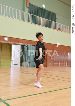 バドミントン部活風景 バドミントン部活風景 132677700