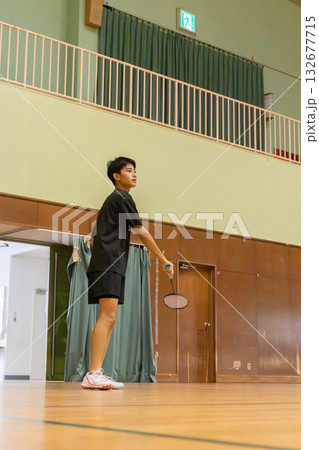 バドミントン部活風景 132677715