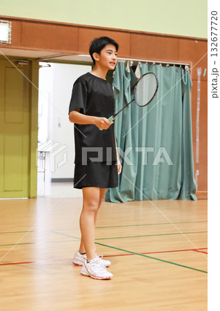 バドミントン部活風景 132677720