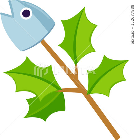 Hiiragi Iwashi holly sardine illustration Hiiragi Iwashi holly sardine illustration 132677988