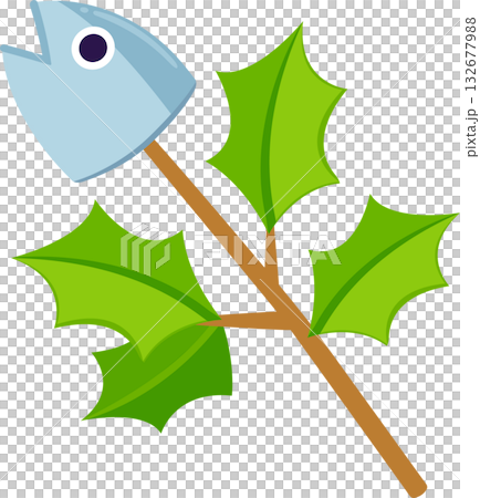 Hiiragi Iwashi holly sardine illustration 132677988