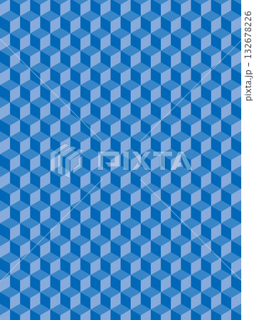 青の立方体の背景 132678226