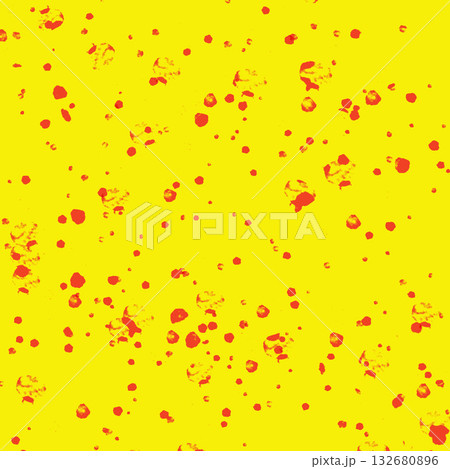 Bright yellow abstract background with red paint splatters for bold graphic design Bright yellow abstract background with red paint splatters for bold graphic design 132680896
