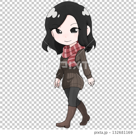 身穿針織洋裝的女子 2 身穿針織洋裝的女子 2 132681169