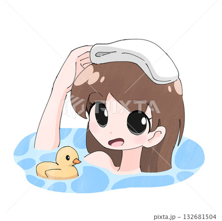 入浴する女子1 132681504