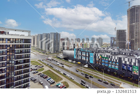 View from the window of new buildings in Minsk, Belarus View from the window of new buildings in Minsk, Belarus 132681513
