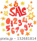 Sale playful Watercolor Lettering Clipart 132681814