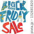 Black Friday Sale Watercolor Lettering Clipart 132681820