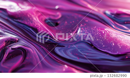 3D Purple Brush Artistic Abstract Background 132682990