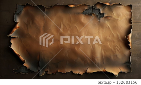 Paper With Burnt Holes Background 132683156