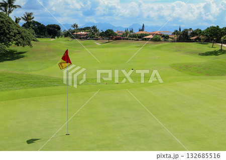 ハワイ（オアフ島）の休日（ゴルフライフ）カポレイゴルフクラブNO4 132685516