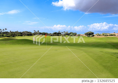 ハワイ（オアフ島）の休日（ゴルフライフ）カポレイゴルフクラブNO2 132685525
