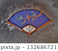 Oriental fan on concrete 132686721