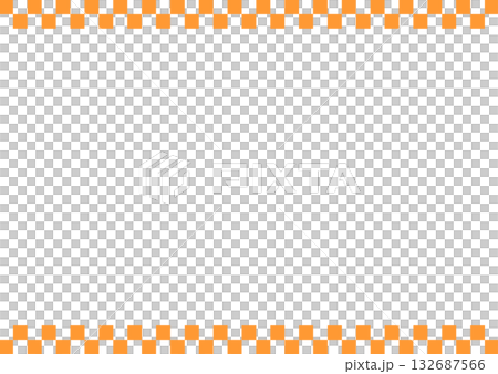 Japanese pattern checkered frame line background illustration, horizontal, orange, vector png Japanese pattern checkered frame line background illustration, horizontal, orange, vector png 132687566