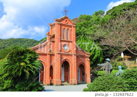 【長崎県】晴天の五島・堂崎天主堂 132687622