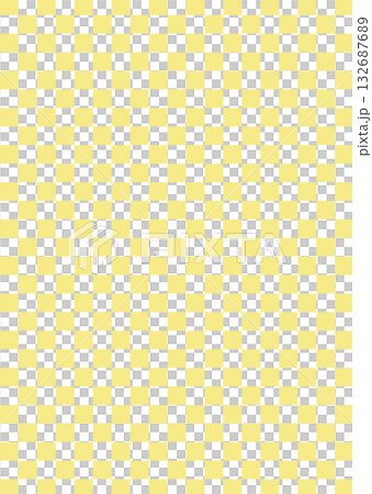Japanese pattern checkered frame background illustration vertical yellow vector png 132687689