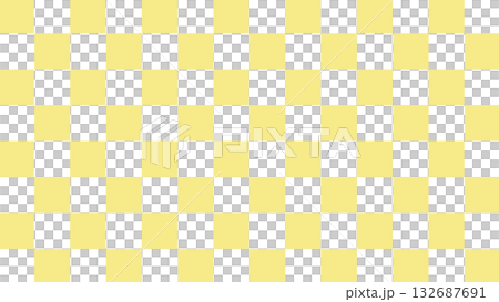 日式方格圖案邊框背景插圖，橫向，黃色，向量 png 格式 132687691