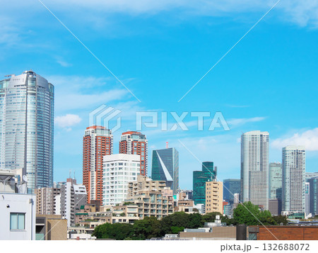 広尾から望む秋の麻布・六本木方面 　都市景観（2025年10月） 132688072