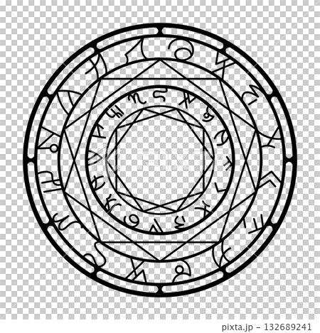 simple magic circle 132689241