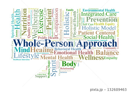 Whole-Person Approach Word Cloud. Concepts Of...のイラスト素材 [132689463] - PIXTA
