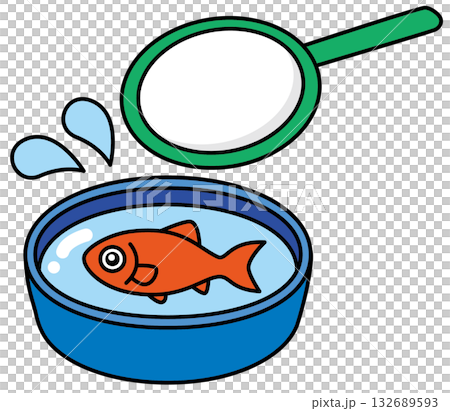 Goldfish scooping  132689593