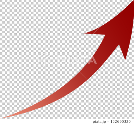 Rising arrow (red) 132690320