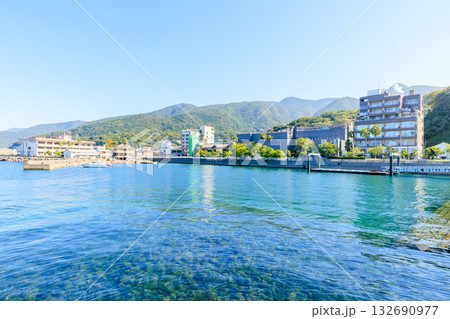 初秋の小浜温泉から見た景色 長崎県雲仙市 初秋の小浜温泉から見た景色 長崎県雲仙市 132690977