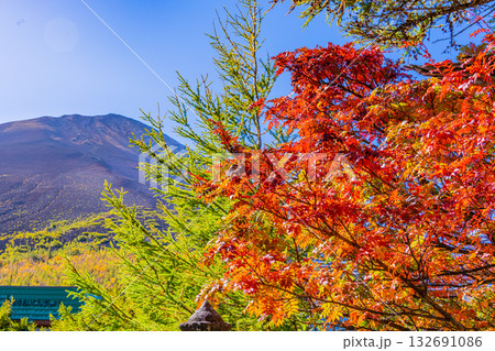 【山梨県】冨士山小御嶽神社 紅葉 【山梨県】冨士山小御嶽神社 紅葉 132691086