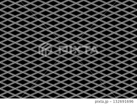 シームレスなシルバーの菱文様背景 132691696