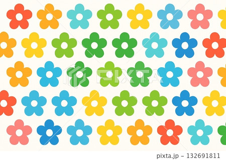 青い花の背景 132691811