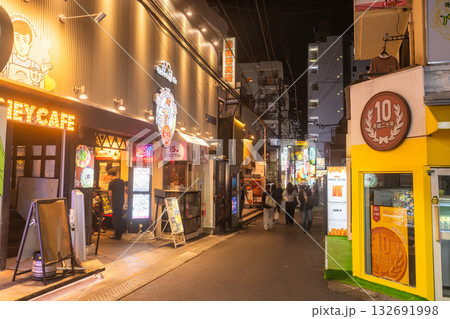 《東京都》新大久保コリアンタウンのストリート 《東京都》新大久保コリアンタウンのストリート 132691998