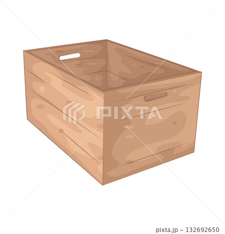 Illustration of crate Illustration of crate 132692650
